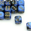 Dé effet bleu noir 16 mm gemini