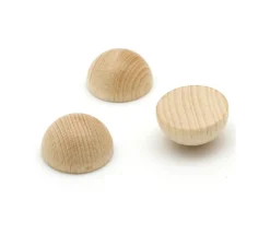 Demi-Boule 3 cm en bois - dôme hêtre diamètre 30 mm