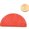 Demi-rond rouge en bois 42 x 23 x 8 mm pion de jeu