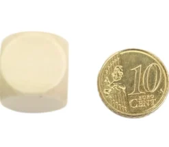 Dé en bois naturel 18 mm neutre buis