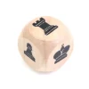 Dé en bois spécial Echecs 16 mm