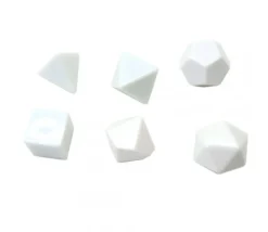 Dé 10 faces blanc neutre multifaces à personnaliser