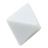 Dé 8 faces blanc neutre à personnaliser standard 2.5 cm