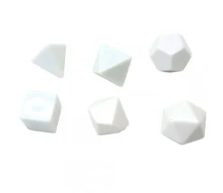 Dé 4 faces blanc neutre sans marquage 2 cm