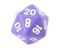 Dé 20 faces couleurs opaques jeux de rôle -D20 à l'unité