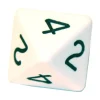 Dé 8 faces : 1234 et 1234