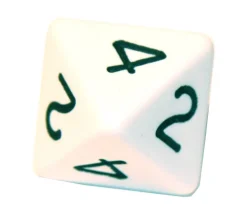 Dé 8 faces : 1234 et 1234