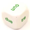 Dé 6 faces italien 1 à 6 - uno a sei