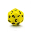Dé 30 faces jaune D30 de jeu