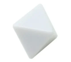Dé 8 faces neutre géant à personnaliser