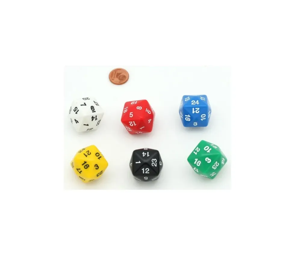 Dé 24 faces opaque D24 de jeu