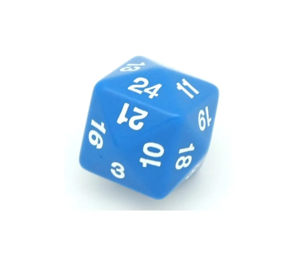 Dé 24 faces opaque D24 de jeu