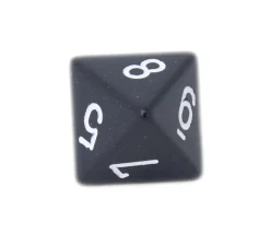 Dé 8 faces opaque 1 à 8 pour jeu de société à l'unité