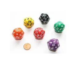 Dé 30 faces opaques D30 de jeu à l'unité