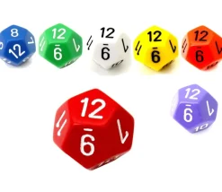Dé 12 faces pour jeu opaque D12 standard à l'unité