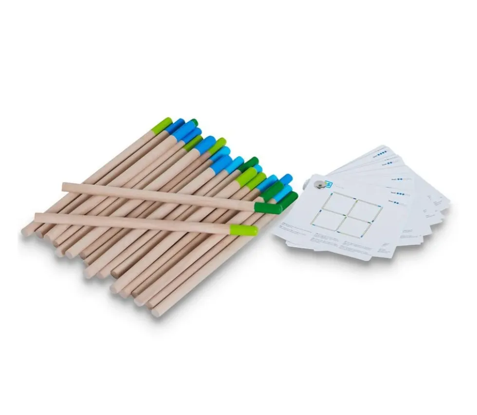 Défis logiques : jeu des grandes baguettes en bois