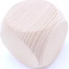 Dé géant 75 mm neutre en bois 7.5 cm sans marquage
