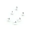 Dé 1 3 5 -2-4-6 impair positif et pair négatif en 22 mm