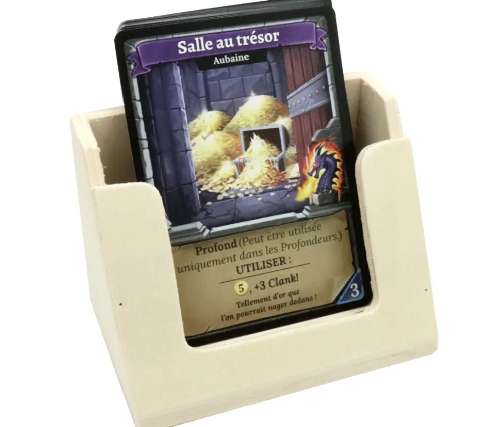 Distributeur cartes à jouer en bois 9 x 6 x 6.5 cm