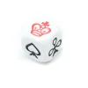 Dé à jouer Belote ancre couronne 16 mm avec atout coeur, pique, carreau et trèfle