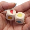 Dé à jouer formes géométriques couleurs - 20 mm