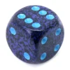 Dé à jouer 16 mm bleu effet granit Speckled - Cobalt - Chessex