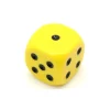 Dé à jouer 22 mm jaune de 1 à 6