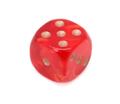 Dé à jouer 12 mm nacré à l'unité couleur à choisir