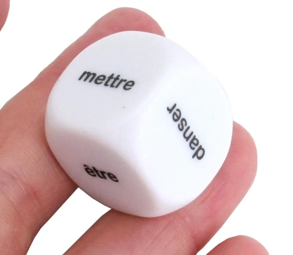 Dé 22 mm verbe avoir être danser finir prendre mettre