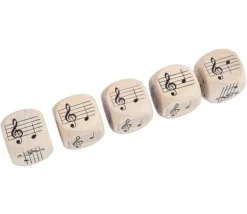 Dé Musique 30 mm notes sur la portée