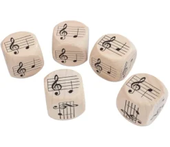 Dé Musique 30 mm notes sur la portée