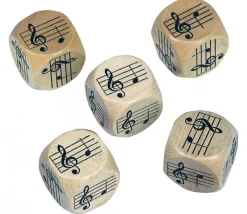 Dé Musique 30 mm notes sur la portée