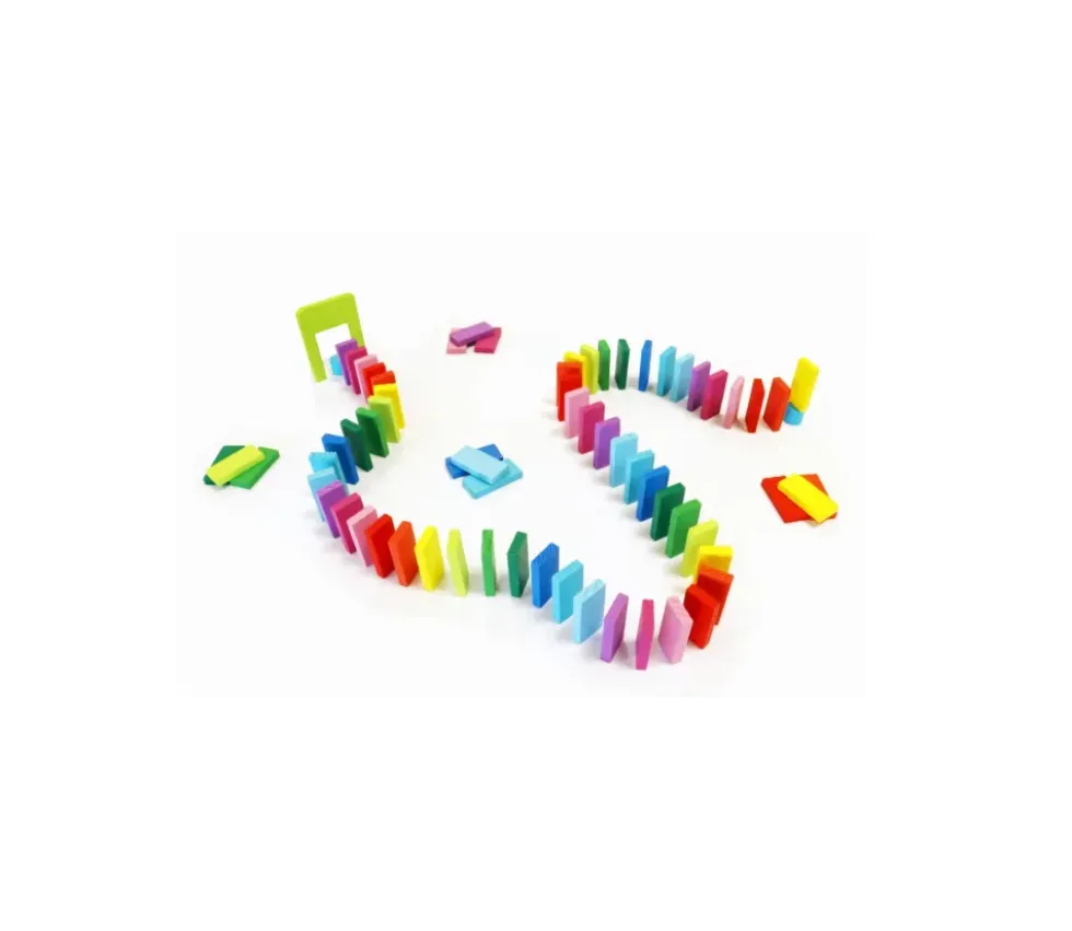 Dominos cascade 123 pièces en bois