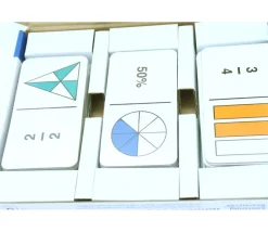 Dominos fractions arc en ciel jeu