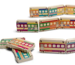 Dominos TRAINS en bois géant jeu