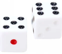 Dé Penumbra : 1 à 6 rouge-blanc-noir