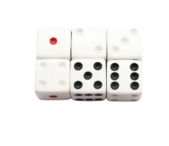Dé Penumbra : 1 à 6 rouge-blanc-noir