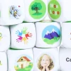 Dé personnalisé 16 mm en plastique : 6 faces personnalisées avec vos images