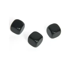 Dé plastique neutre 16 mm à personnaliser NOIR