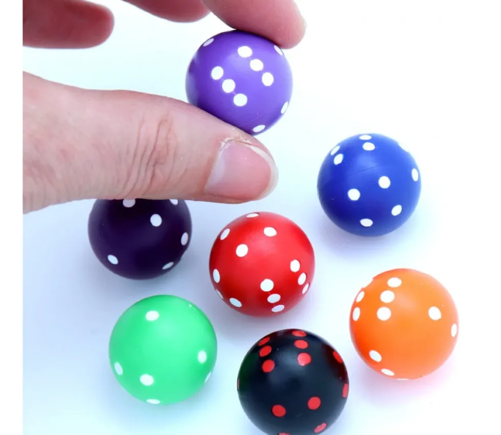 Dé rond de 20 mm de diamètre pour jouer boule