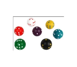 Dé rond de 20 mm de diamètre pour jouer boule