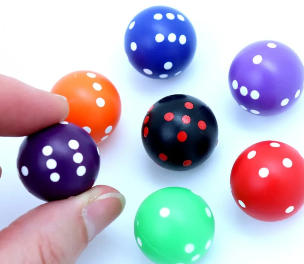Dé rond de 20 mm de diamètre pour jouer boule