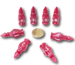 8 dés 4 faces rouge- PolyHero Cleric - Potion