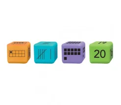 16 dés géants 4.5 cm découverte numération
