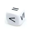 Dé signe comparaison égal différent plus grand et plus petit
