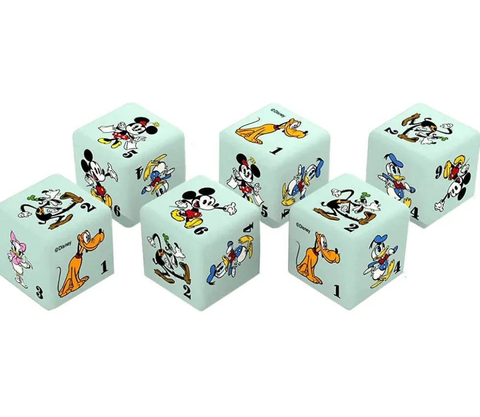 6 dés à jouer Mickey et ses amis - Disney