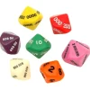 7 dés math valeurs : unité, dizaine, centaine, millier, million 10 faces