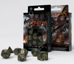 7 dés multifaces dragon Nephrite