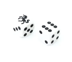 Dé spécial licorne noire 23456 taille 16 mm