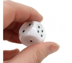 Dé tactile braille pour malvoyant pour jeu de 1 à 6 - 20 mm